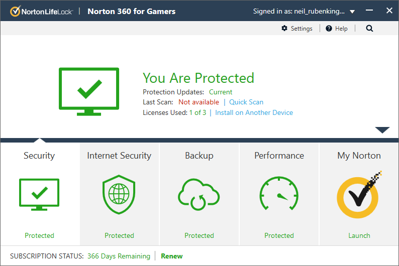Norton 360 for Gamers 2021 EU Key (1 Year / 3 Devices) $9.02