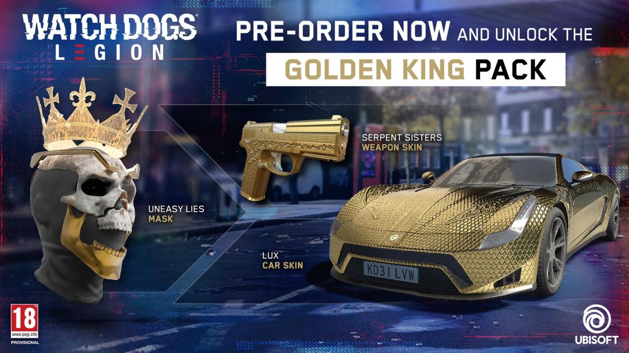 Watch Dogs: Legion - Golden King Pack DLC EU Xbox Series X|S CD Key $1.36