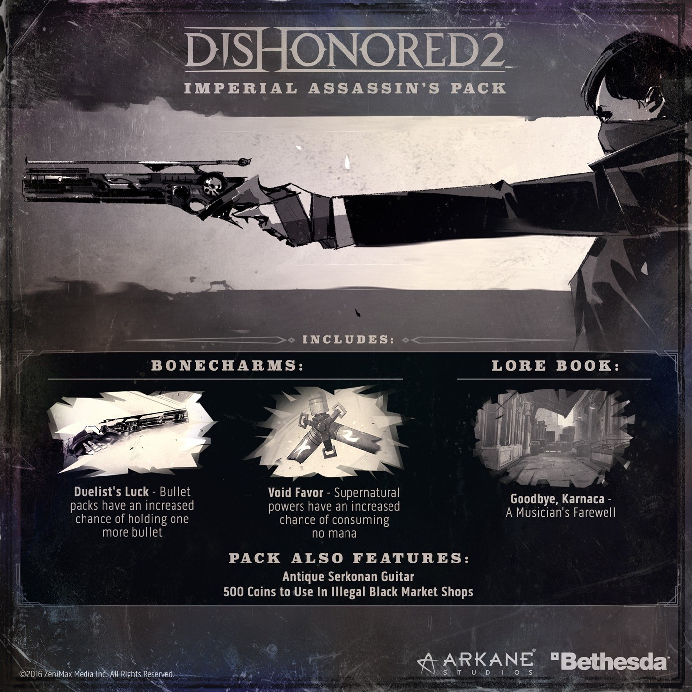 Dishonored 2 - Imperial Assassin's DLC Steam CD Key $1.16