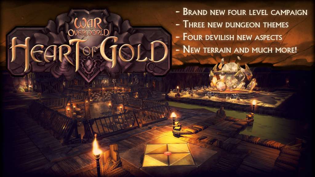 War for the Overworld - Heart of Gold DLC Steam CD Key $3.68