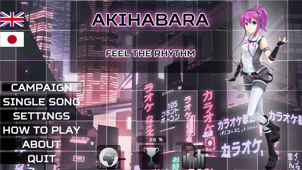 Akihabara - Feel the Rhythm Steam CD Key $1.25