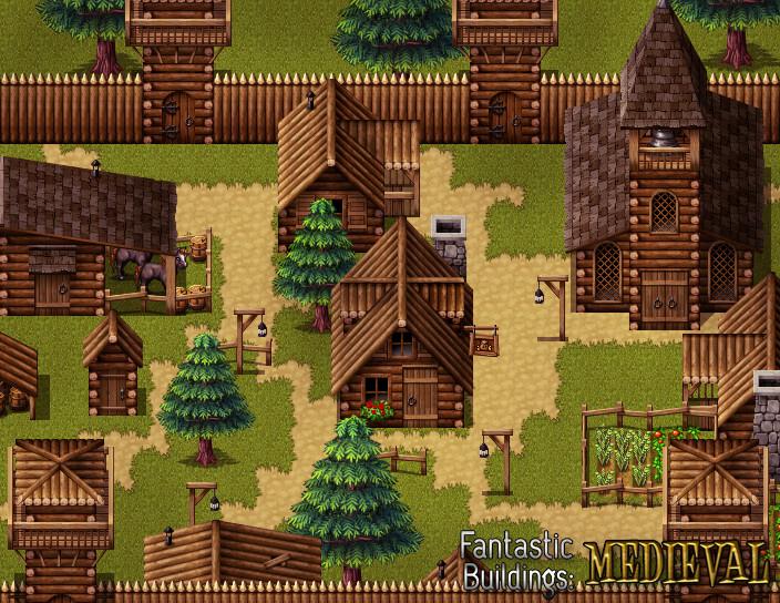 RPG Maker VX Ace - Fantastic Buildings: Medieval Steam CD Key $6.54