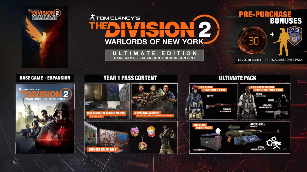Tom Clancy’s The Division 2 Warlords of New York Ultimate Edition EMEA Ubisoft Connect CD Key $25.68