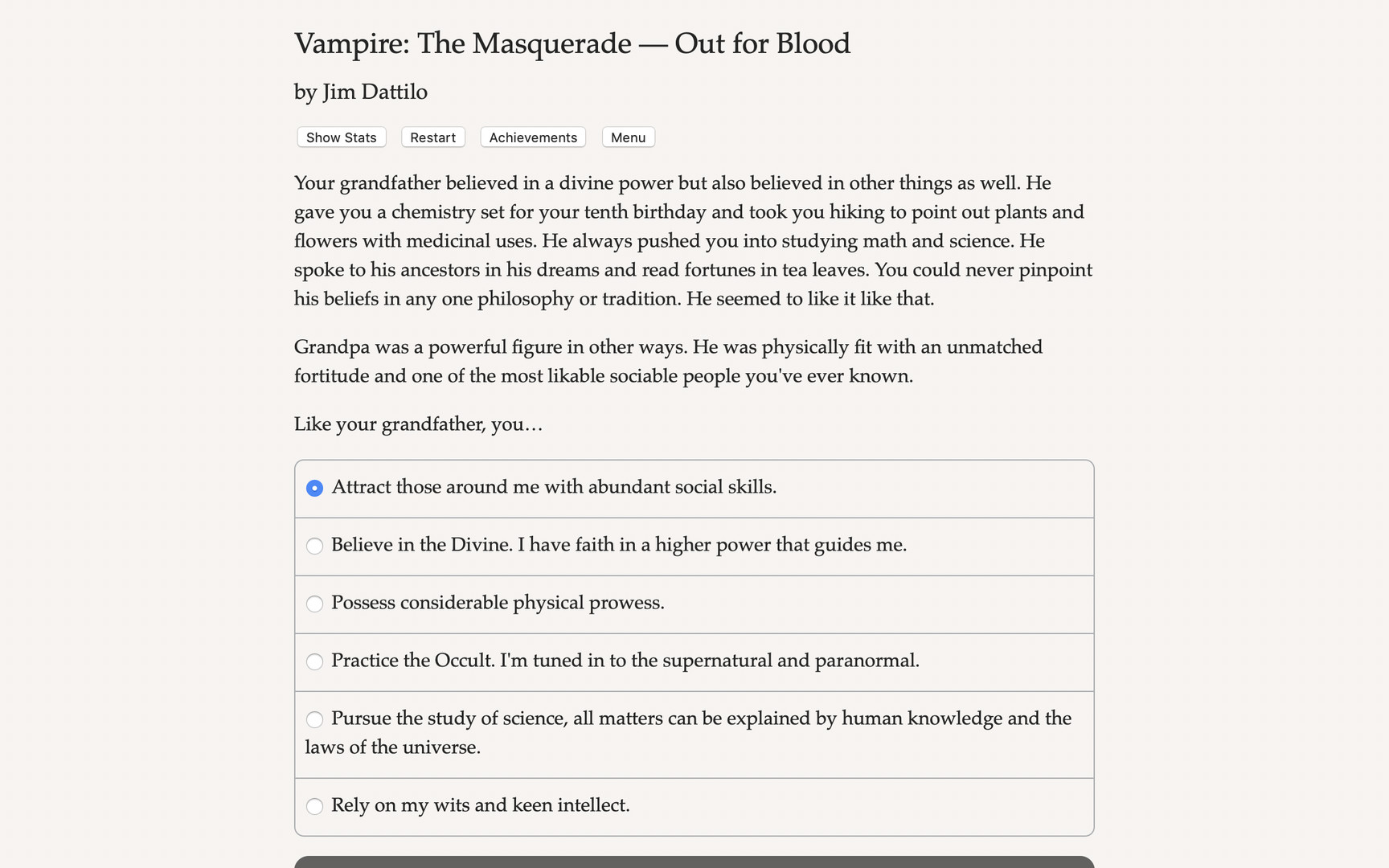Vampire: The Masquerade - Out for Blood Steam CD Key $8.36