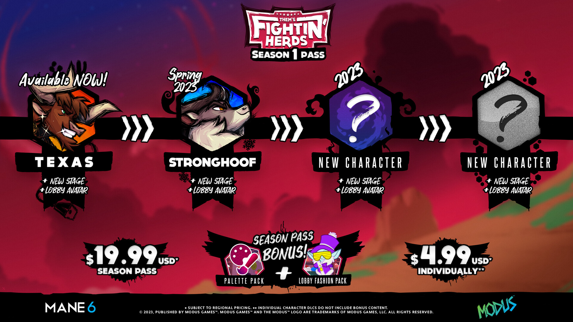 Them's Fightin' Herds - Season 1 Pass DLC Steam CD Key $16.92