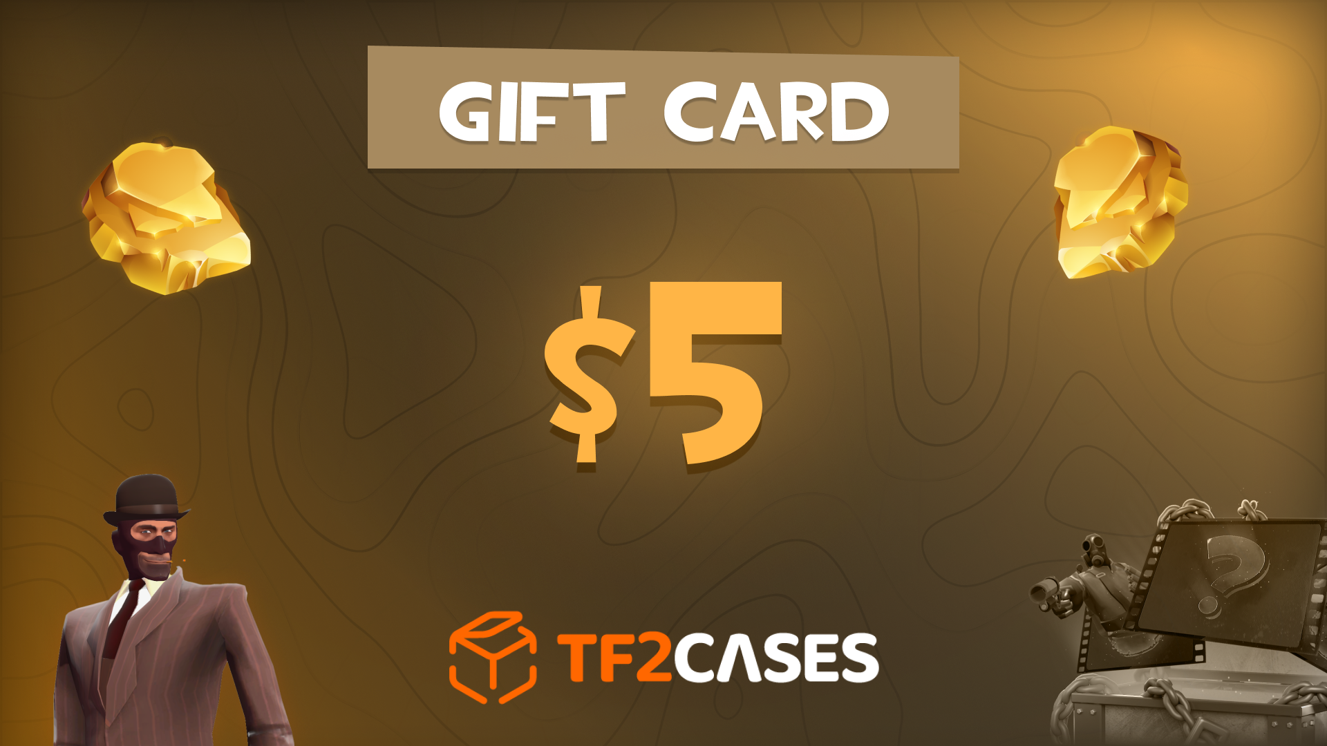 TF2CASES.com $5 Gift Card $5.65