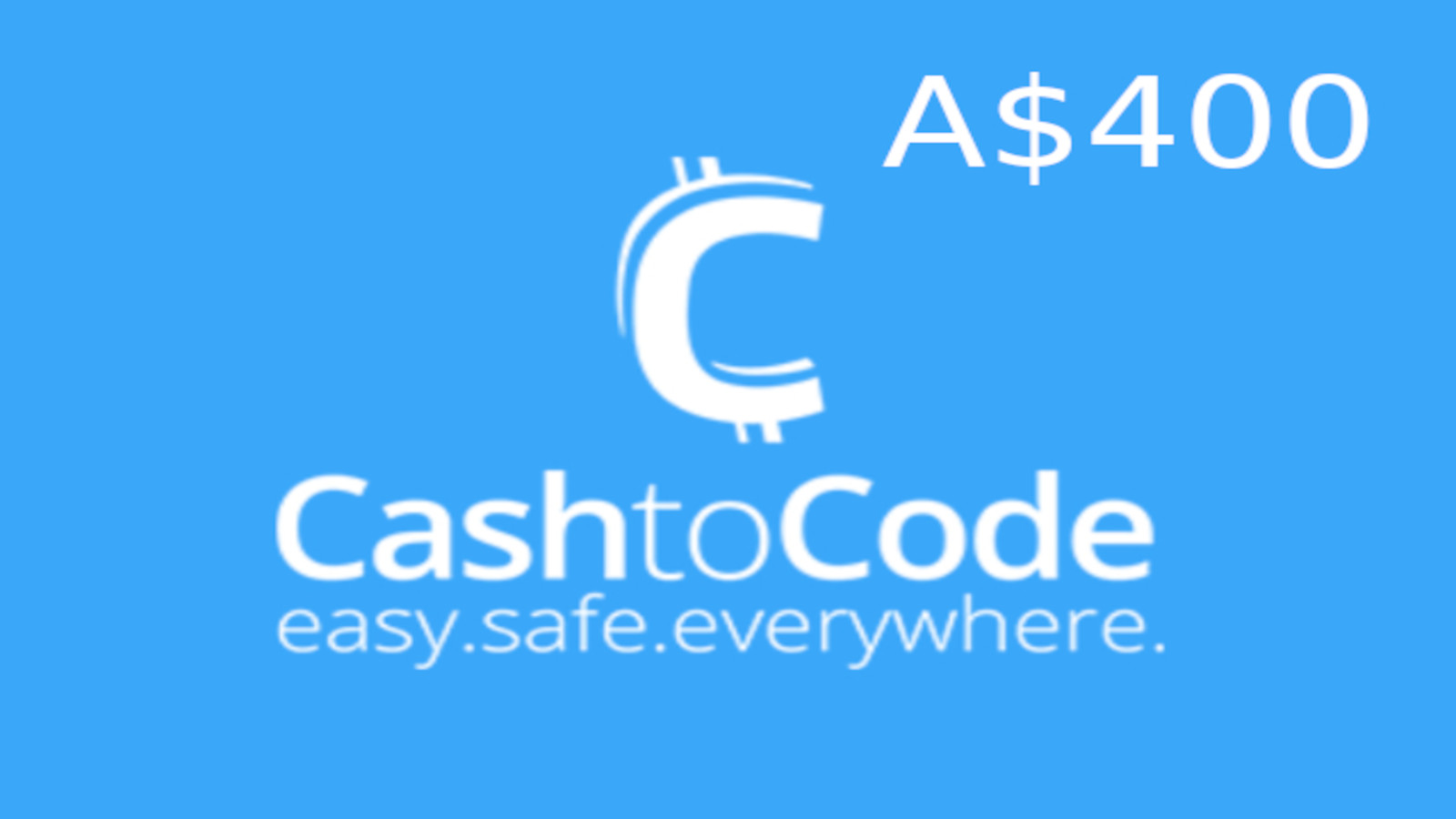 CashtoCode A$400 Gift Card AU $302.37