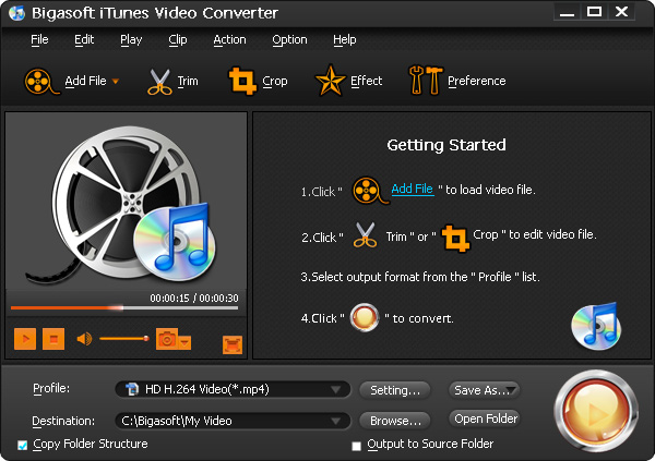 Bigasoft iTunes Video Converter PC CD Key $5.03