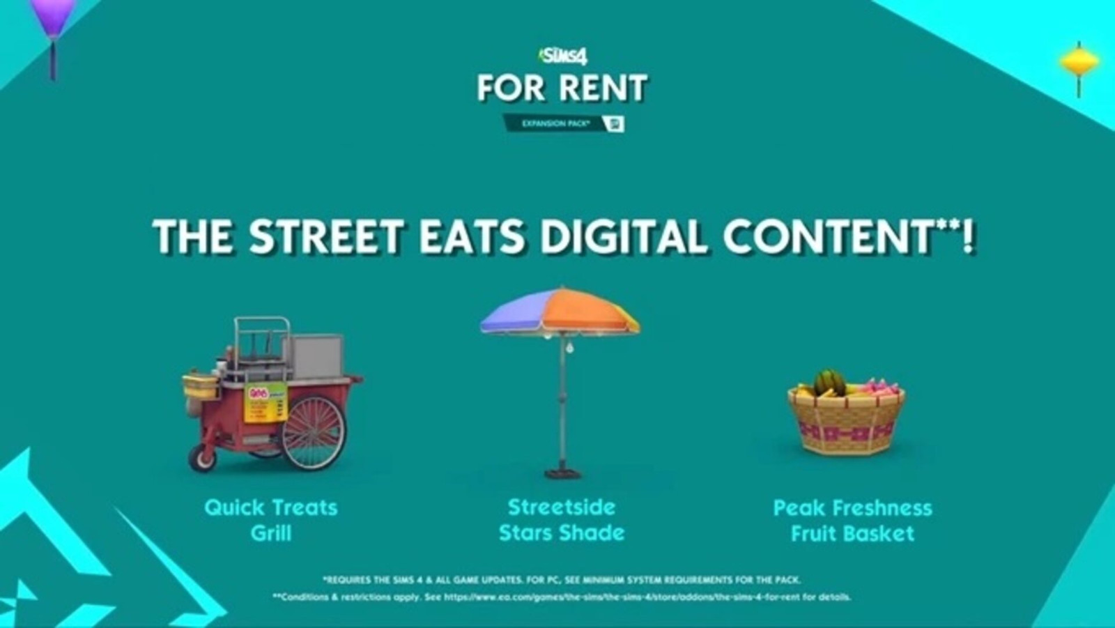 The Sims 4 - For Rent: Street Eats Digital Content DLC Origin CD Key $1.57