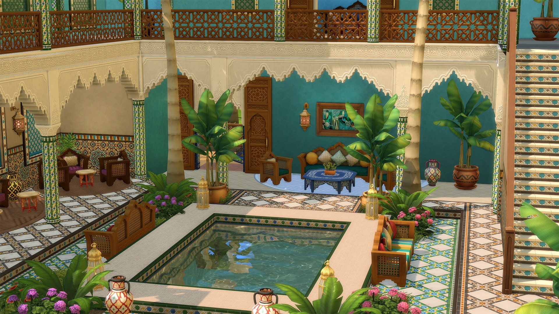The Sims 4 - Courtyard Oasis Kit DLC Origin CD Key $5.28
