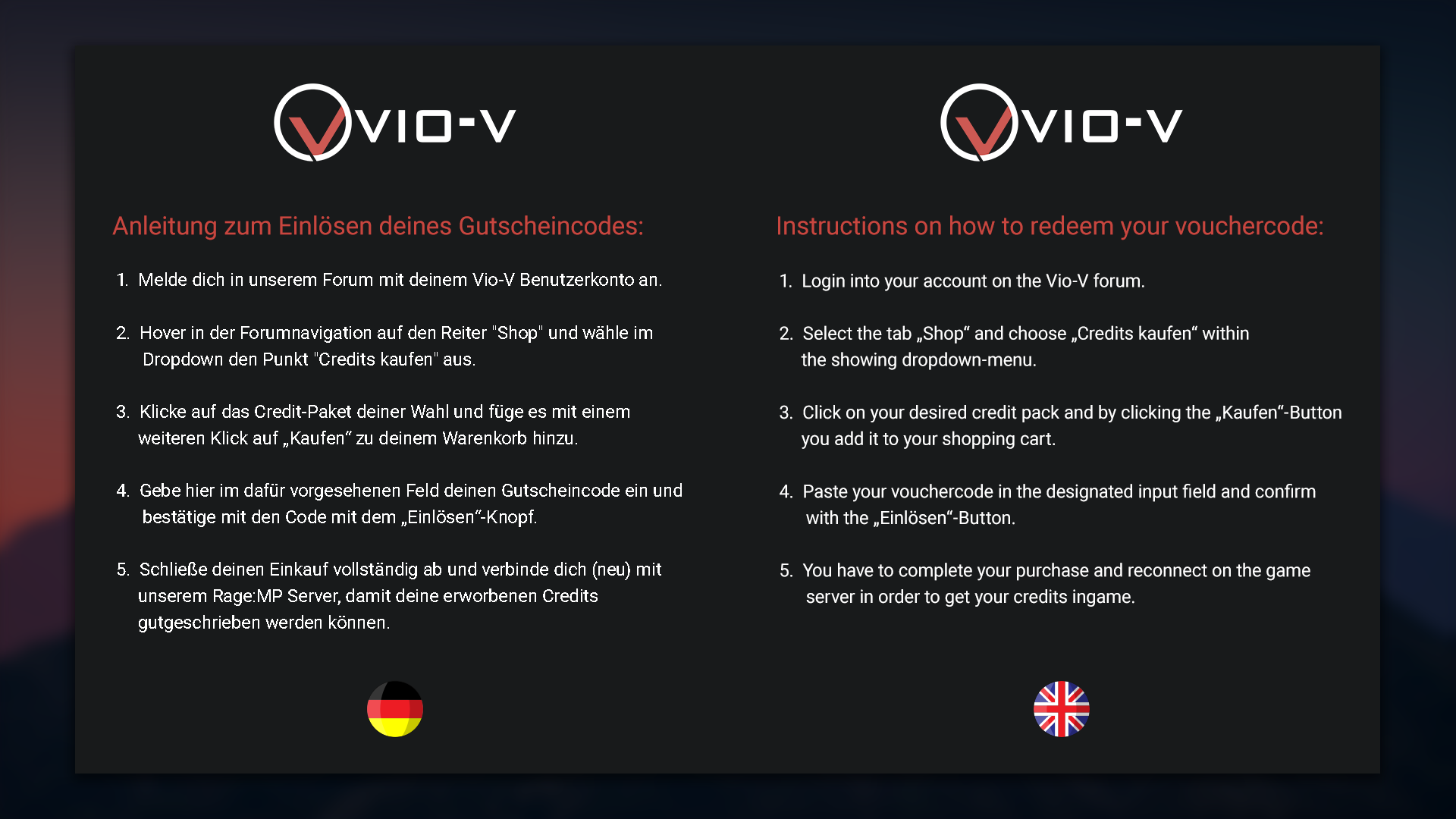 VIO-V 10€ GIFTCARD $11.3