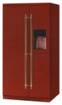 ILVE RN 90 SBS Burgundy Refrigerator <br />66.50x179.00x92.00 cm