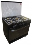 Fresh 90x60 NEW JAMBO black st.st. top Кухонная плита <br />60.00x85.00x90.00 см