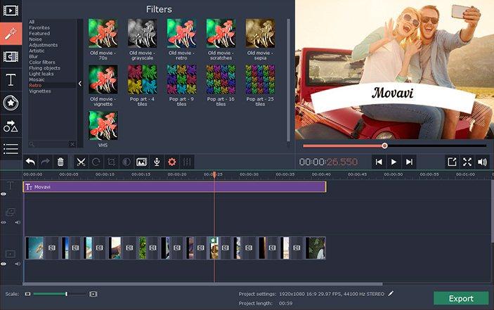 Movavi Video Editor 15 Key (Lifetime / 1 PC) $18.43