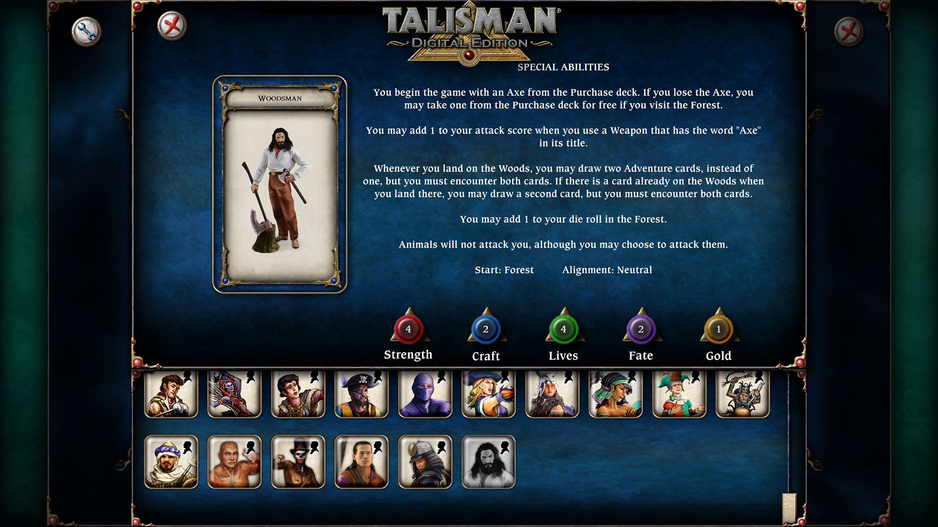 Talisman - Character Pack #17 - Woodsman DLC Steam CD Key $1.14