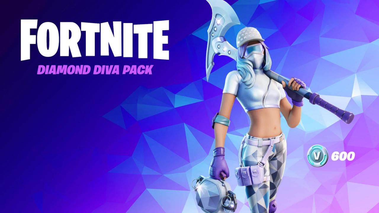 Fortnite - The Diamond Diva Pack DLC EU XBOX One / Xbox Series X|S CD Key $260.13