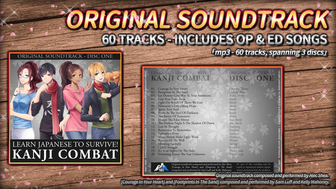Learn Japanese To Survive! Kanji Combat - Original Soundtrack DLC Steam CD Key $0.32