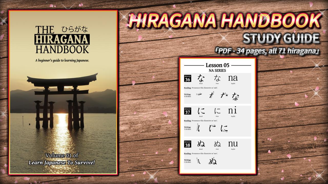 Learn Japanese To Survive! Hiragana Battle - Study Guide DLC Steam CD Key $1.8