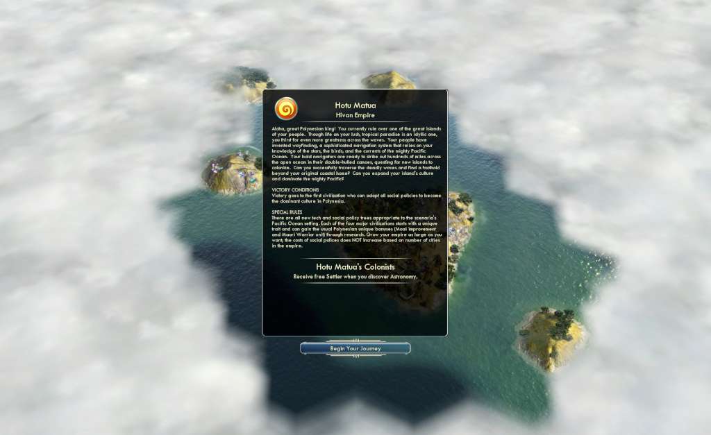 Sid Meier's Civilization V - Polynesian Civilization Pack DLC Steam CD Key $2.71