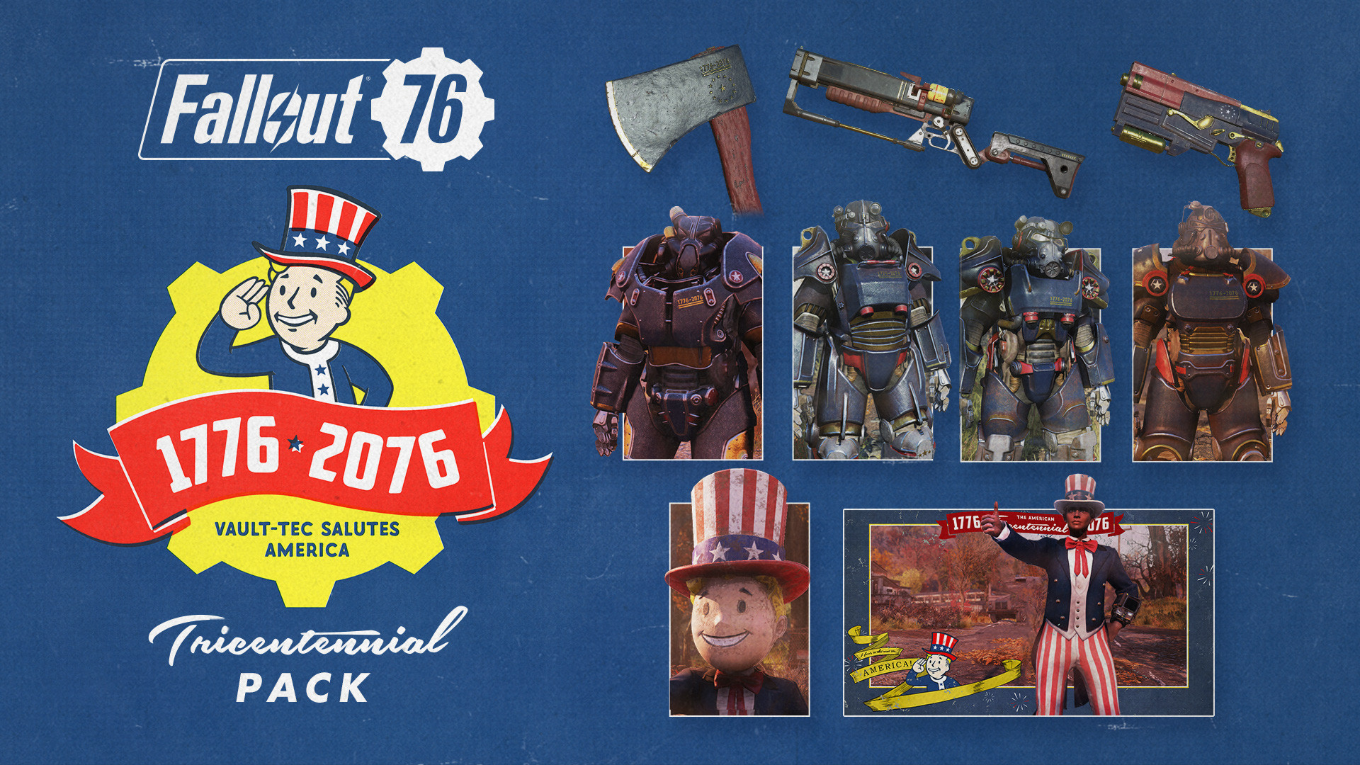 Fallout 76 - Tricentennial Pack DLC Steam CD Key $5.65