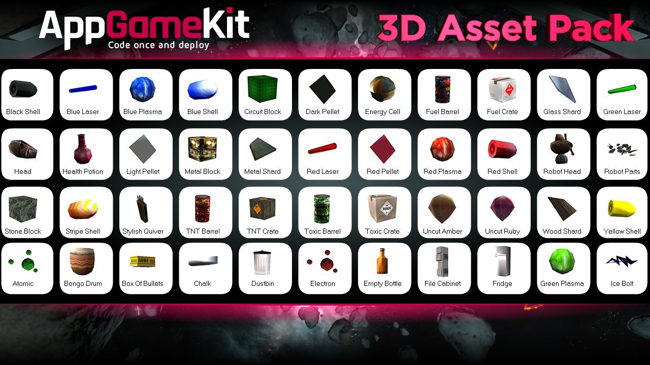AppGameKit - 3D Asset Pack DLC Steam CD Key $1.64