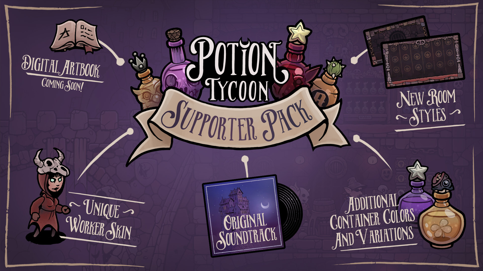 Potion Tycoon - Supporter Pack DLC Steam CD Key $7.88