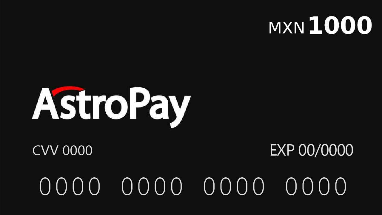 Astropay Card MX$1000 MX $68.22