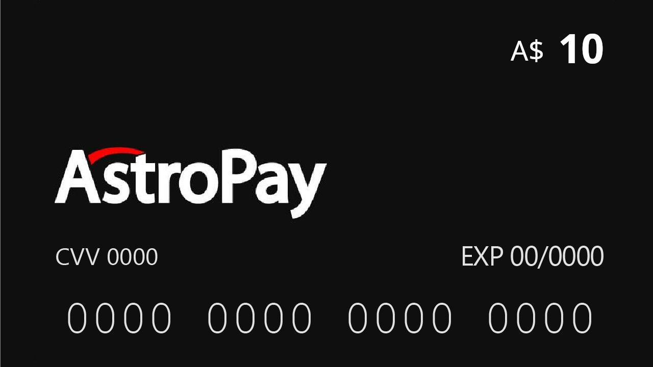 Astropay Card A$10 AU $7.76