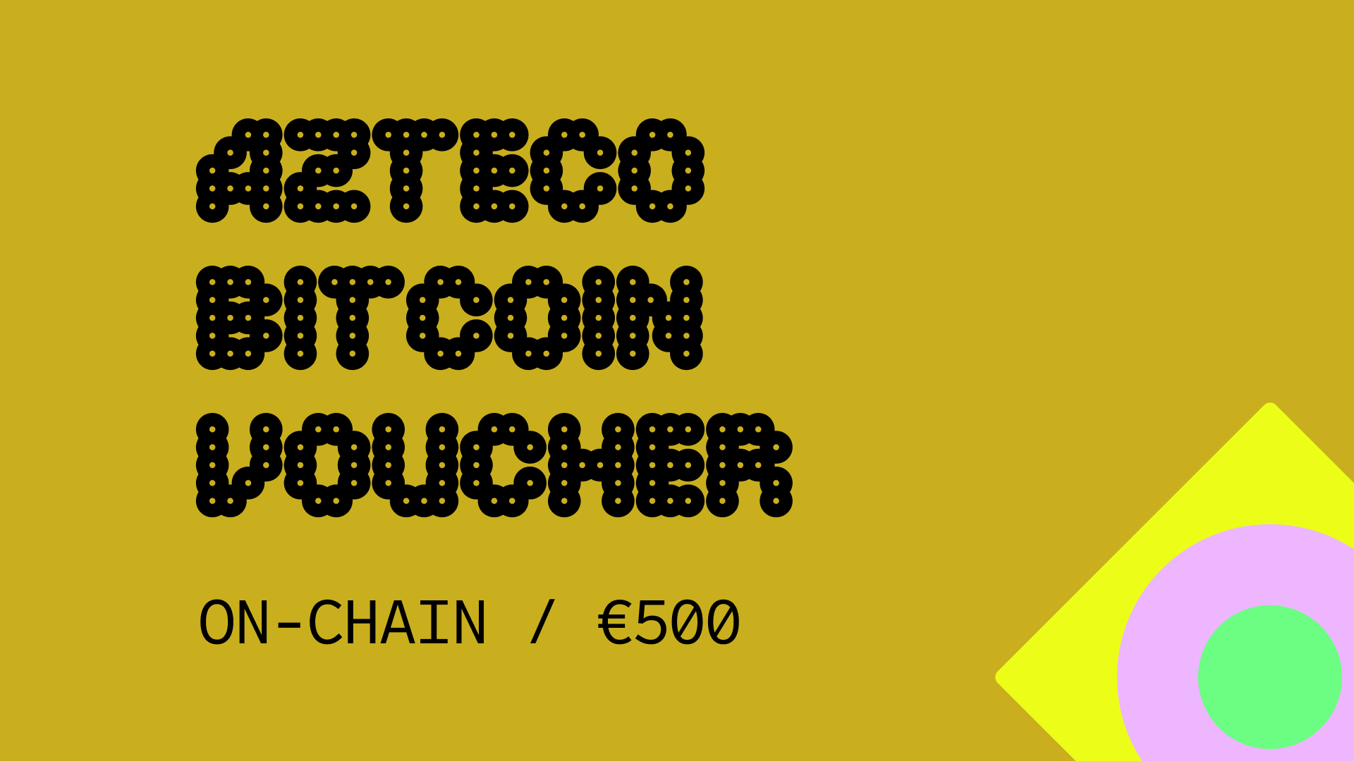 Azteco Bitcoin On-Chain €500 Voucher $564.98