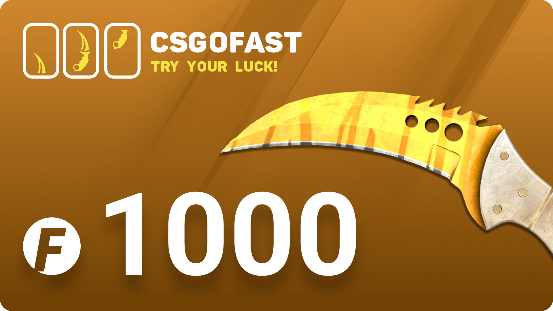 CSGOFAST 1000 Fast Coins Gift Card $695.26