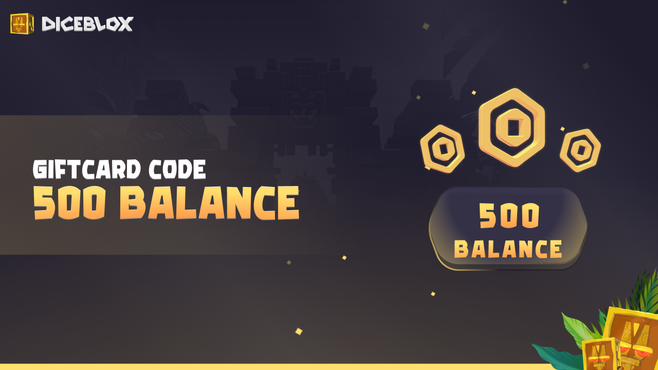 Diceblox 500 Balance Gift Card $1.64