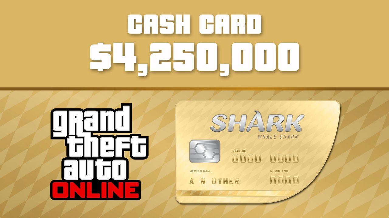 Grand Theft Auto Online - $4,250,000 The Whale Shark Cash Card PC Activation Code $18.11