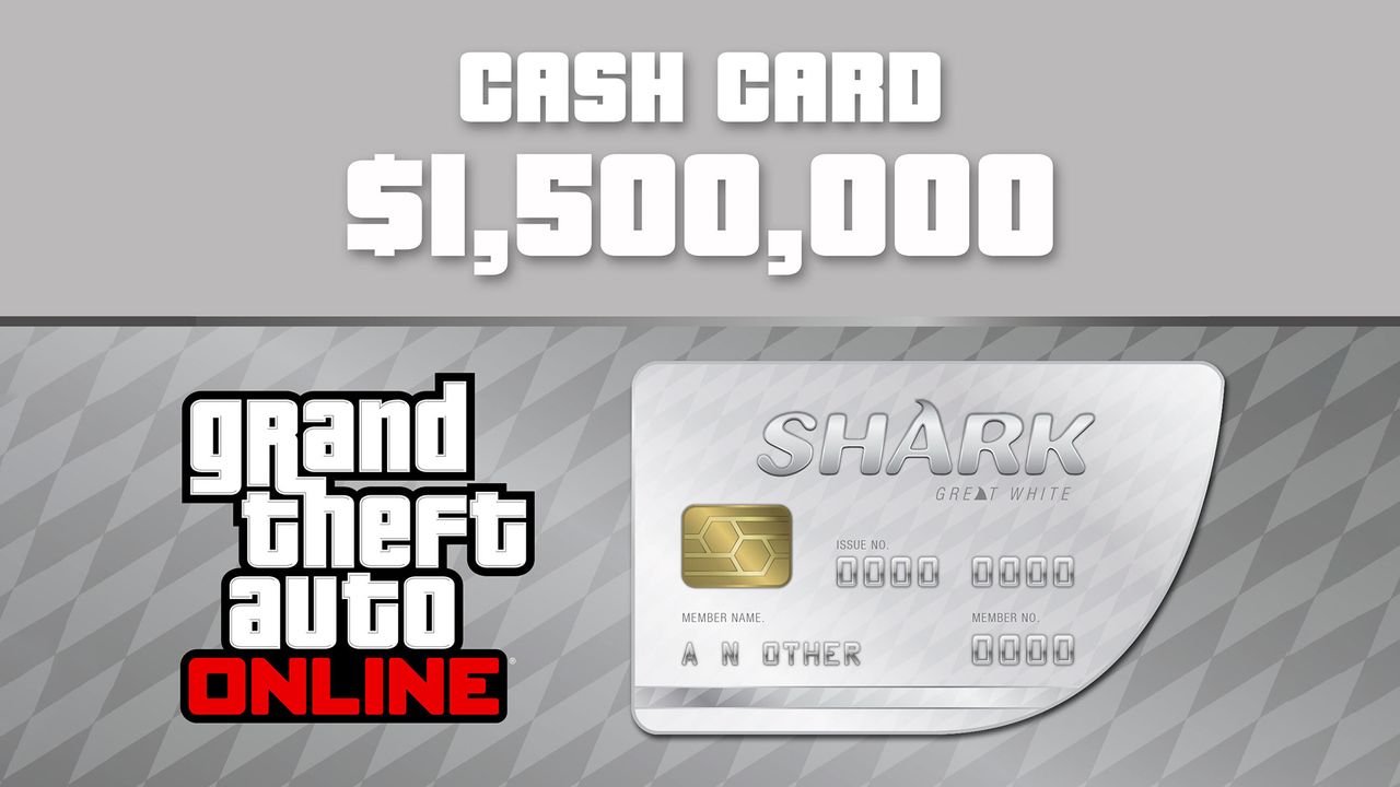 Grand Theft Auto Online - $1,500,000 Great White Shark Cash Card PC Activation Code UK $11.19