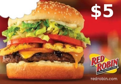 Red Robin $5 Gift Card US $5.99