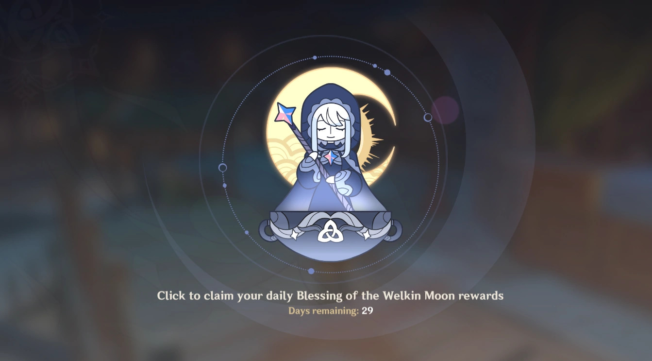 Genshin Impact Blessing of the Welkin Moon 30-Days Subscription Key $5.41