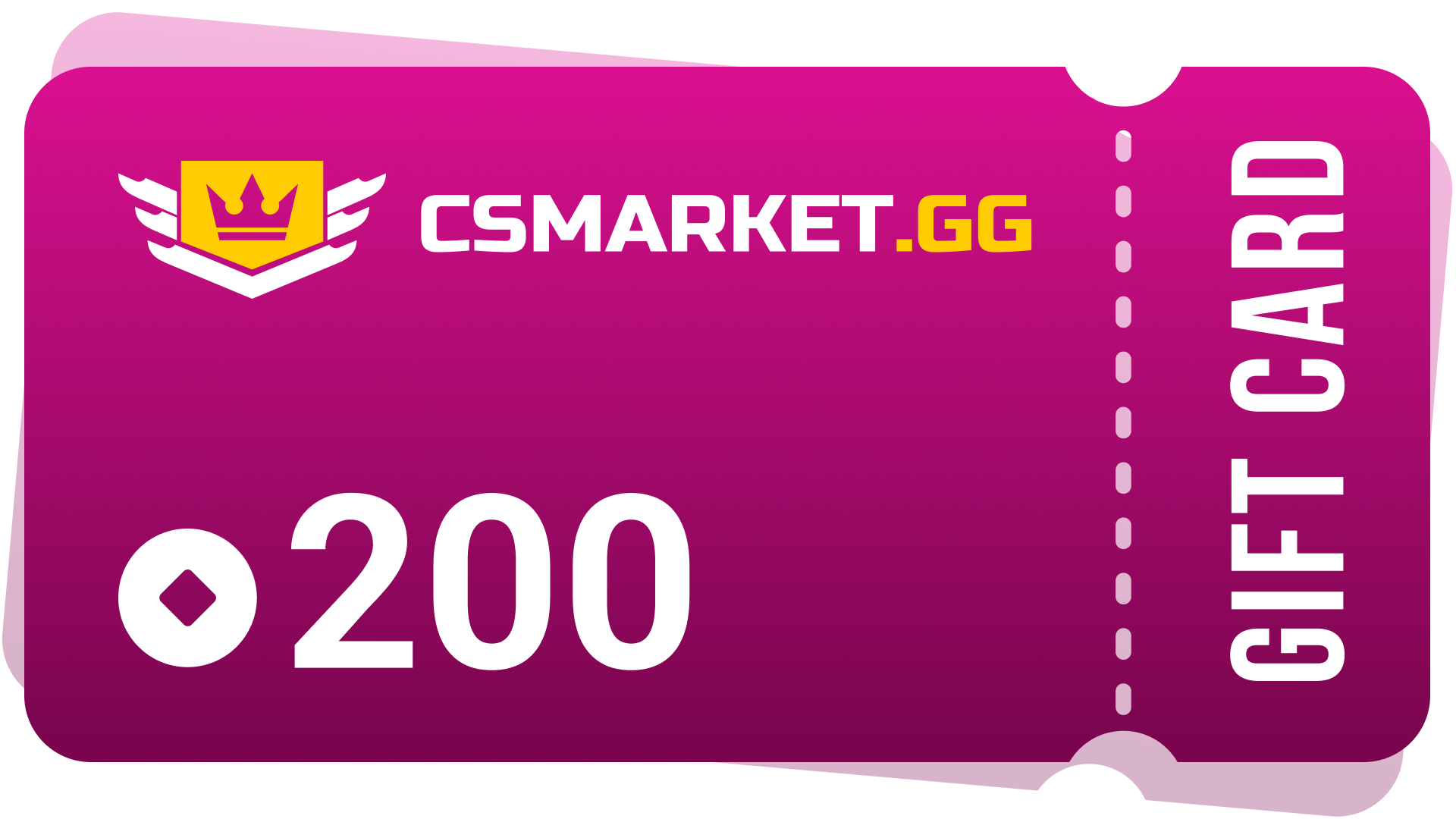 CSMARKET.GG 200 Gems Gift Card $136.28