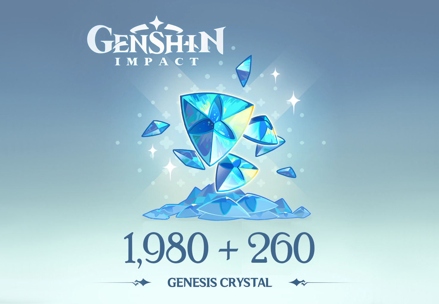 Genshin Impact - 1,980 + 260 Genesis Crystals Reidos Voucher $33.9