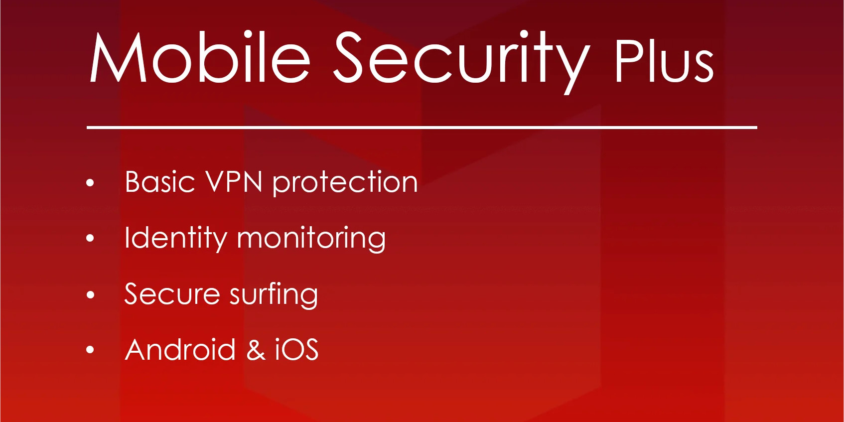 McAfee Mobile Security Plus VPN Key (1 Year / Unlimited Devices) $6.75