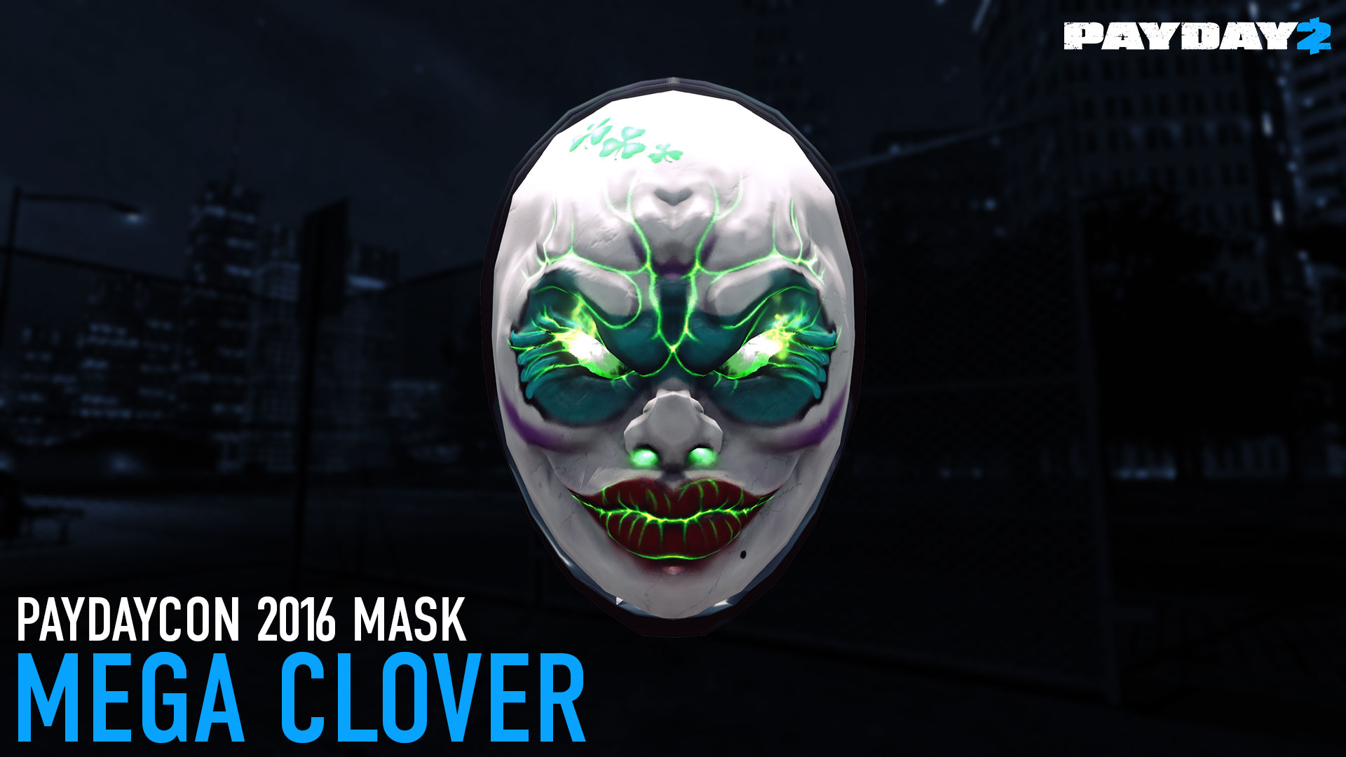 PAYDAY 2 - Mega Clover Mask (PAYDAYCON 2016) DLC Steam CD Key $5.64