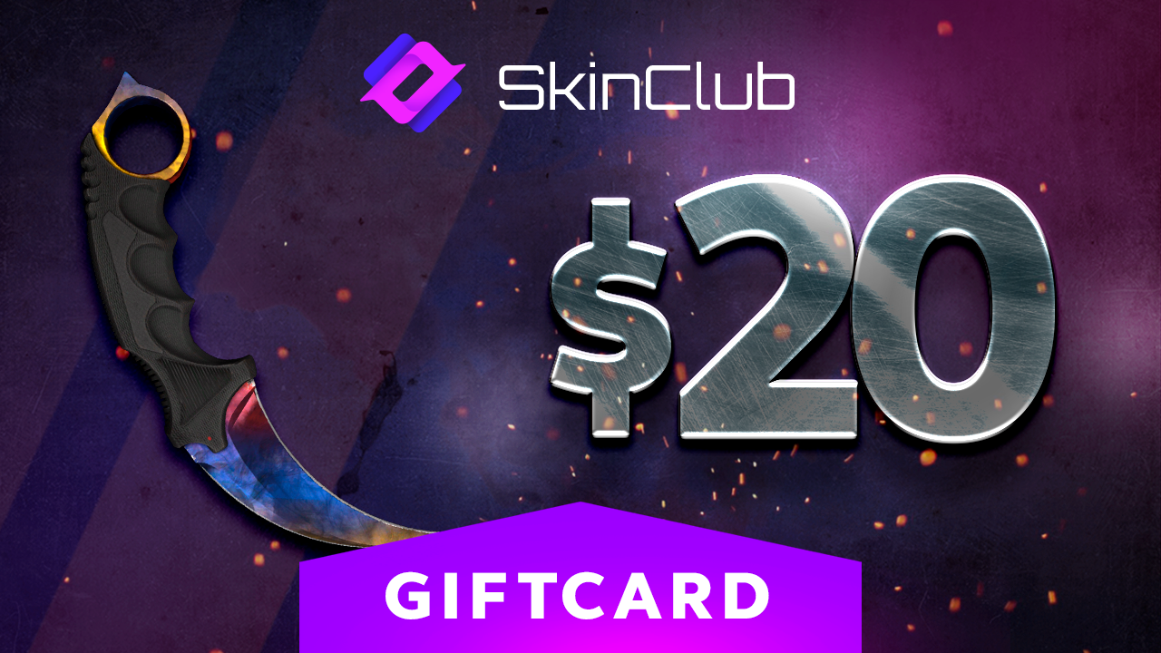 Skin.Club $20 Gift Card $23.23