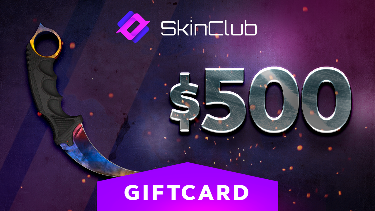 Skin.Club $500 Gift Card $578.08