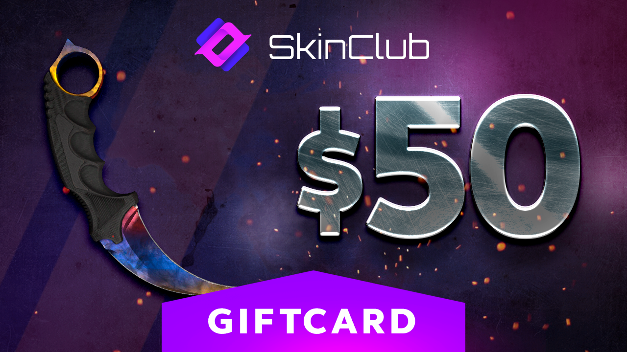 Skin.Club $50 Gift Card $57.91