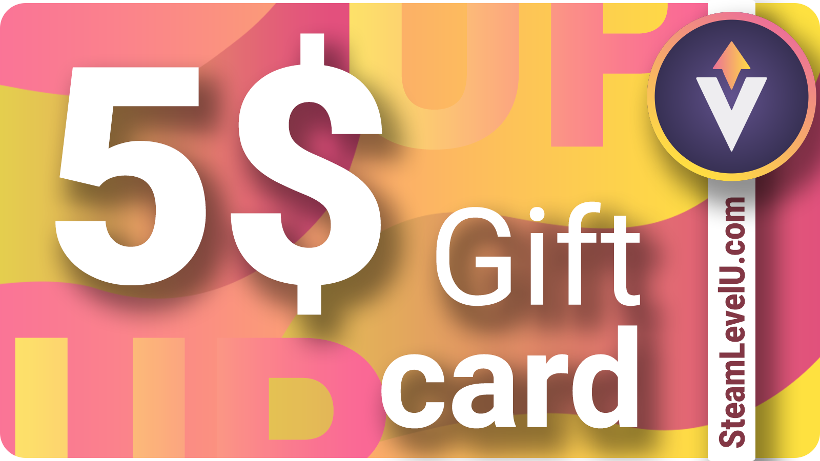 SteamLevelU 5 USD Gift Card $4.78