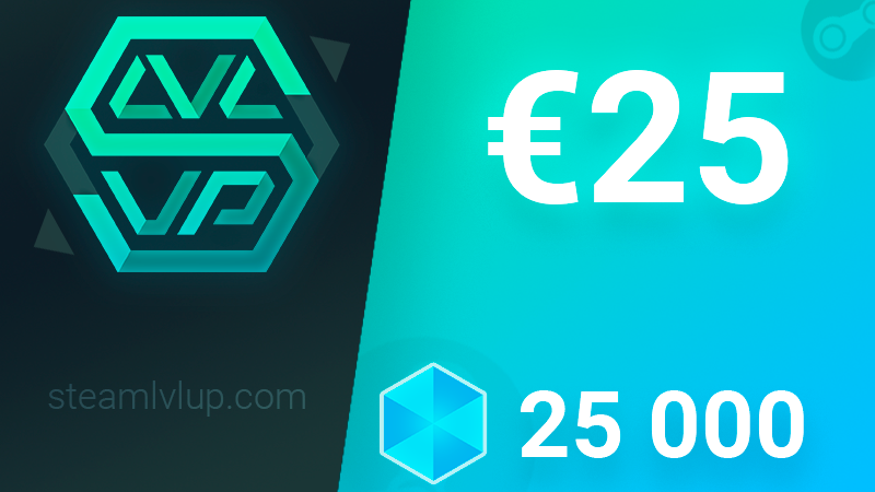 SteamlvlUP €25 Gift Code $26.1