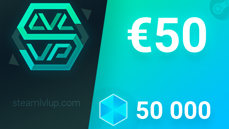 SteamlvlUP €50 Gift Code $48.98