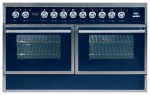 ILVE QDC-120BW-MP Blue 厨房炉灶 <br />60.00x87.00x120.00 厘米
