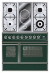 ILVE QDC-90VW-MP Green 厨房炉灶 <br />60.00x87.00x90.00 厘米