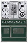 ILVE QDC-90RW-MP Green Kitchen Stove <br />60.00x87.00x90.00 cm