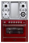 ILVE M-90FD-MP Red 厨房炉灶 <br />60.00x92.00x91.10 厘米
