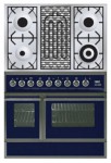 ILVE QDC-90BW-MP Blue Kitchen Stove <br />60.00x87.00x90.00 cm
